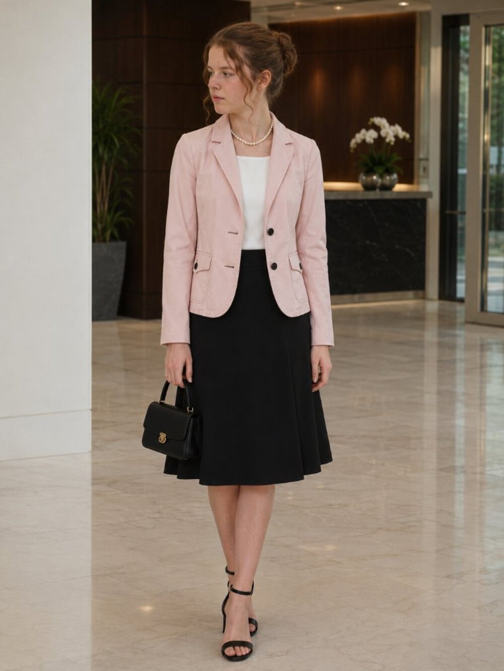 Pink Corduroy Blazer